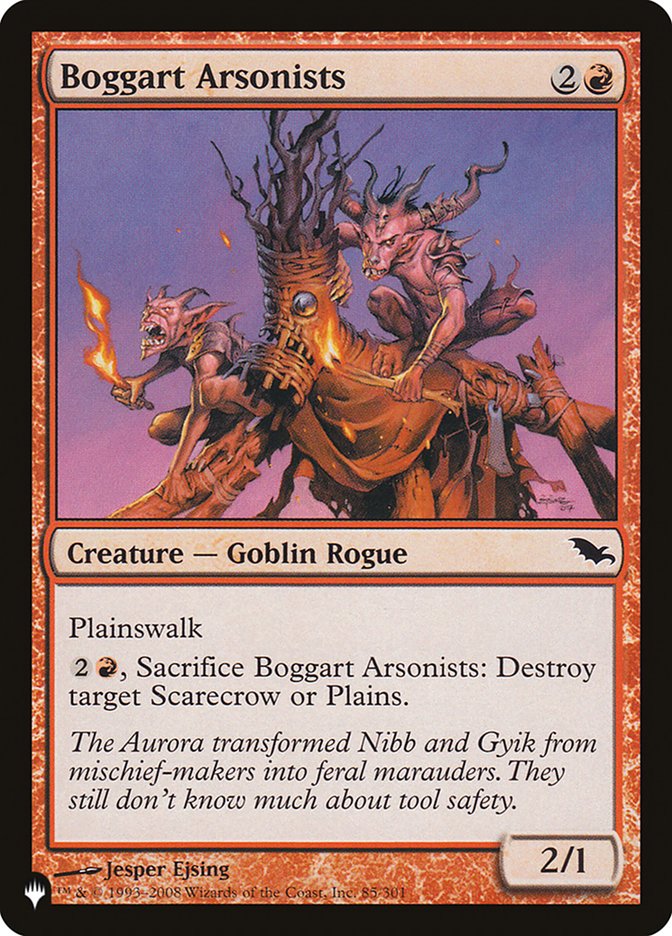 Boggart Arsonists [The List] (LSHM 85)