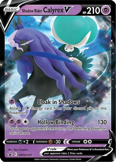 Shadow Rider Calyrex V - SWSH131 (Oversized) [Sword & Shield: Black Star Promos]