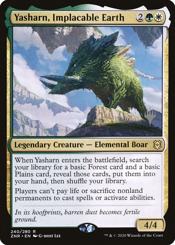 Yasharn, Implacable Earth (Promo Pack) [Zendikar Rising Promos] (PZNR 240P)