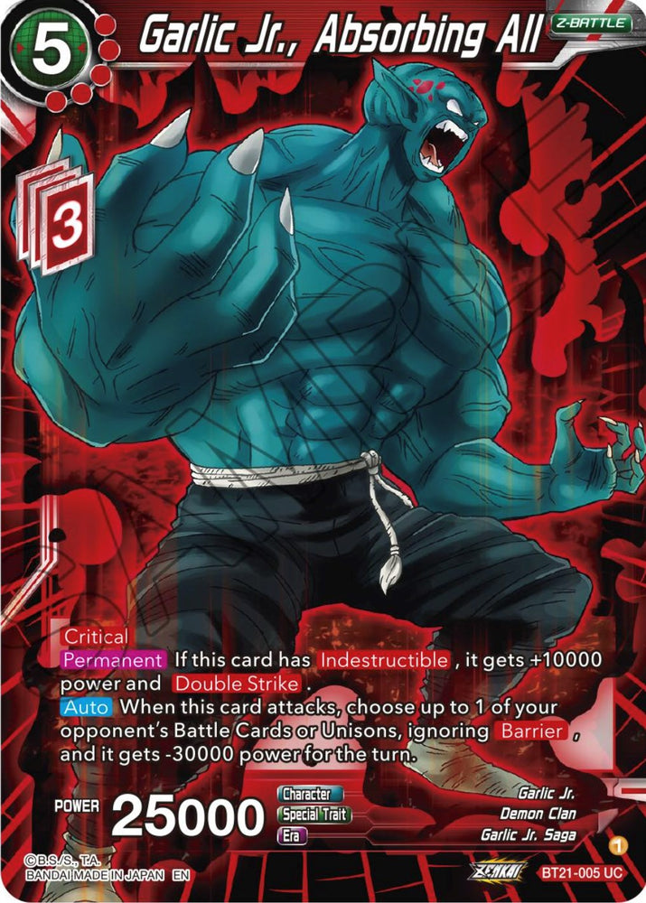 Garlic Jr., Absorbing All (BT21-005) [ZENKAI Series: Set 04]