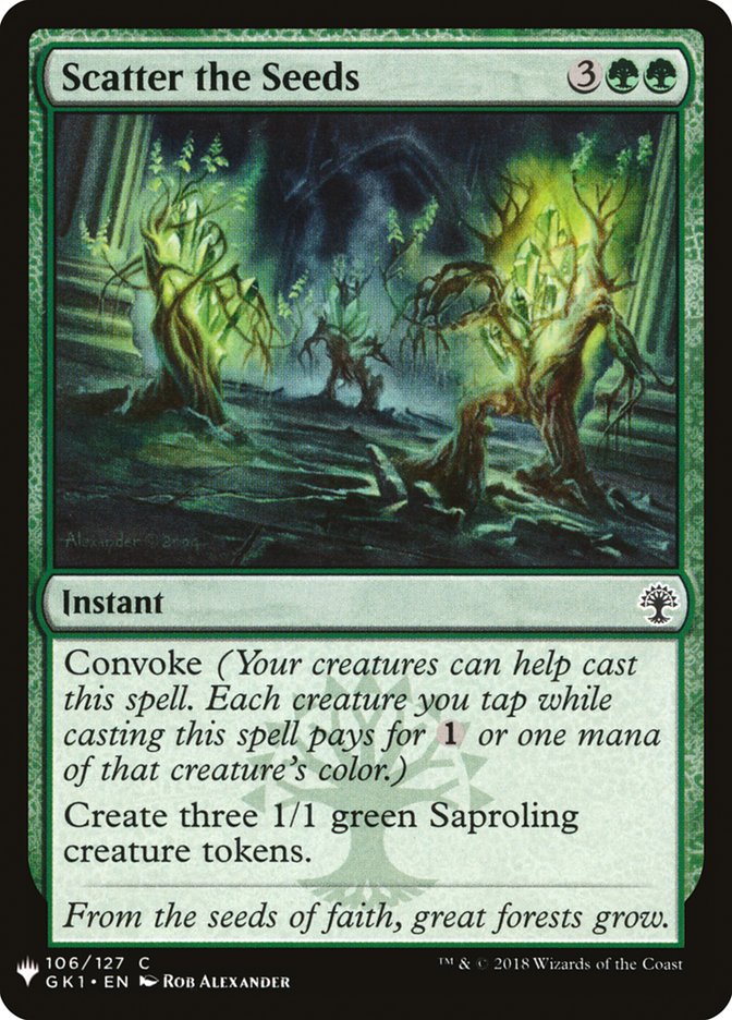 Scatter the Seeds [Mystery Booster] (MB1 1325)