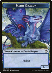 Spider // Faerie Dragon Double-sided Token [Dungeons & Dragons: Adventures in the Forgotten Realms Tokens] (TAFR 7)