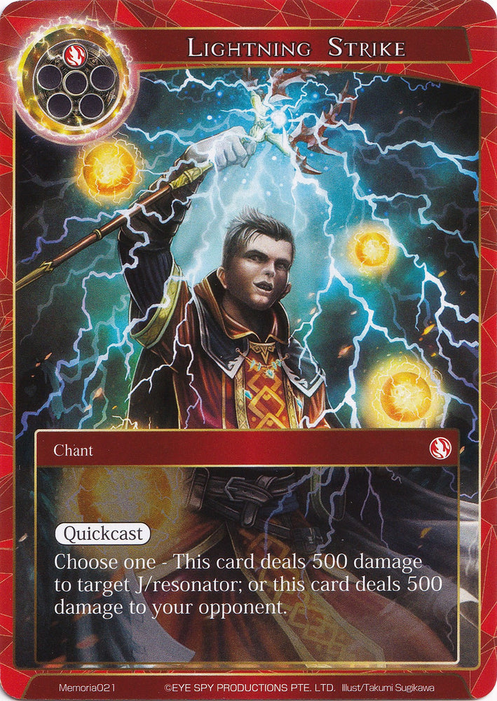 Lightning Strike - Memoria021 (Memoria021) [Alice Origin Memoria Cards]