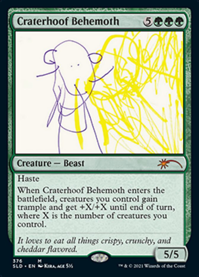 Craterhoof Behemoth (376) [Secret Lair Drop Series] (SLD 376)