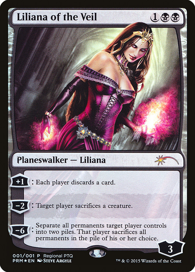 Liliana of the Veil (Regional PTQ) [Pro Tour Promos] (PPRO 2015)