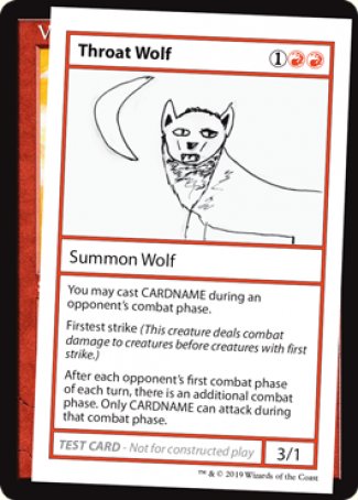 Throat Wolf (2021 Edition) [Mystery Booster Playtest Cards] (CMB1 65)