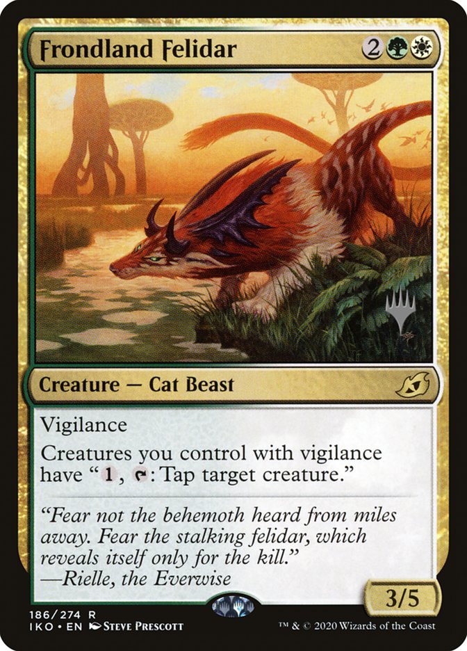 Frondland Felidar (Promo Pack) [Ikoria: Lair of Behemoths Promos] (PIKO 186P)