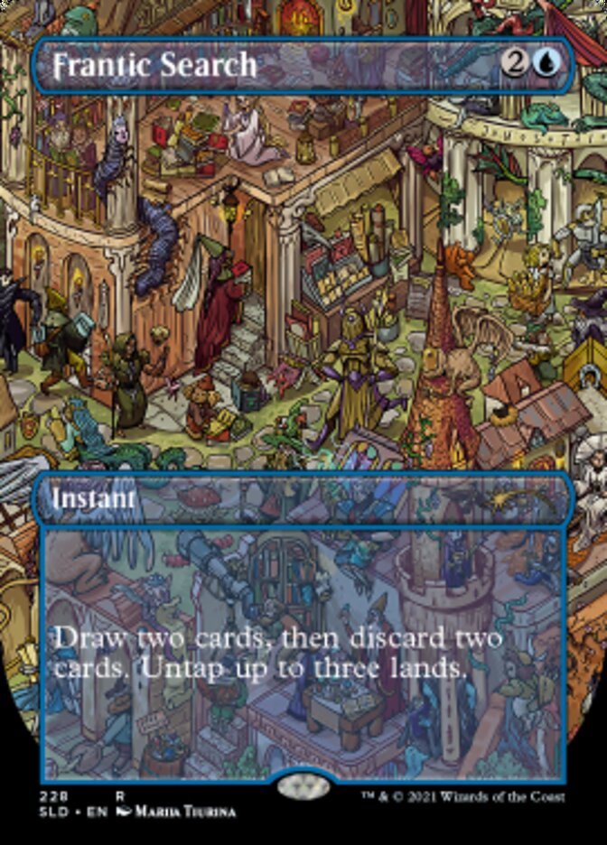 Frantic Search (Borderless) [Secret Lair Drop Series] (SLD 228)
