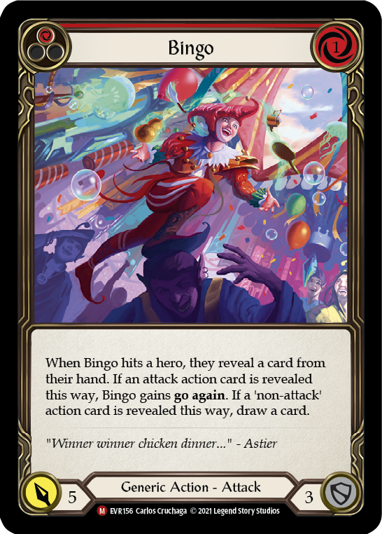 Bingo [EVR156] 1st Edition Rainbow Foil