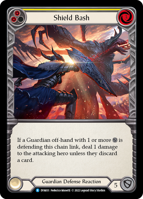 Shield Bash [DYN031] (Dynasty)  Rainbow Foil