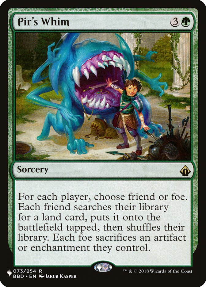 Pir's Whim [The List] (LBBD 73)