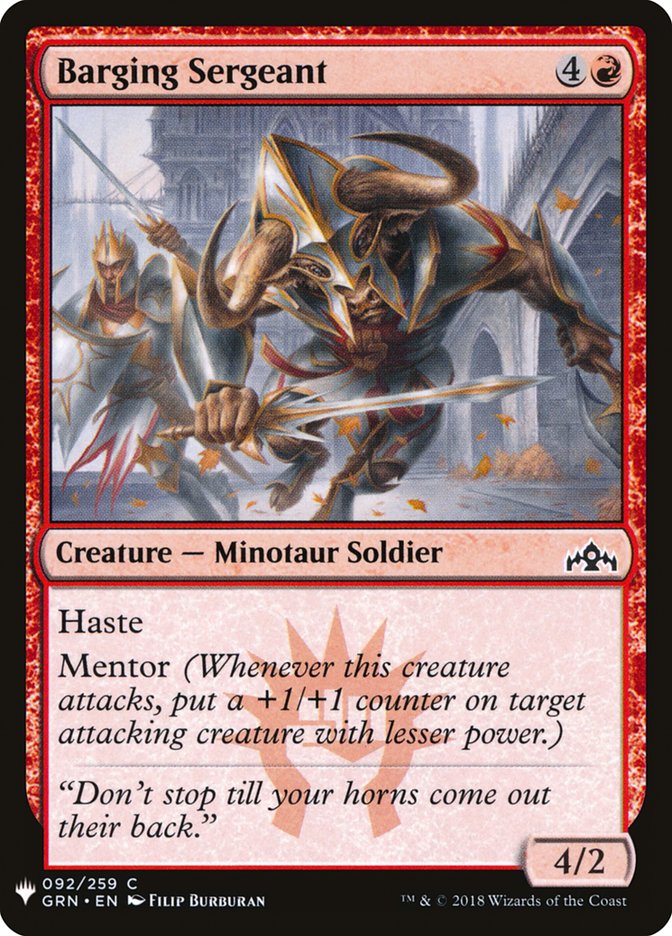 Barging Sergeant [Mystery Booster] (MB1 848)