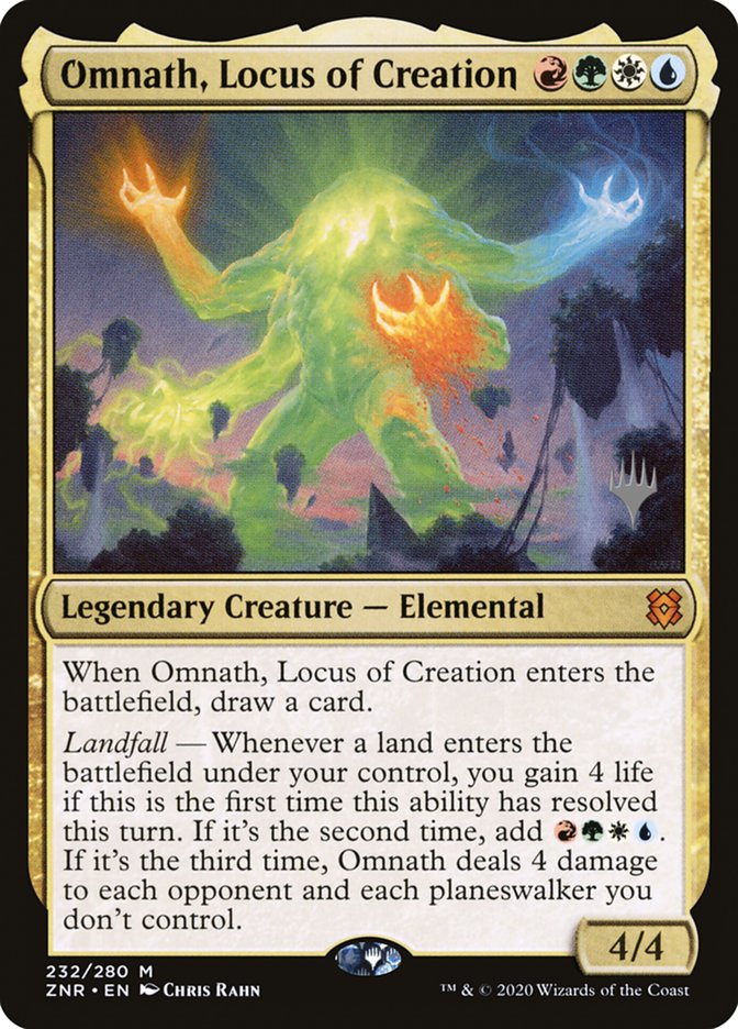 Omnath, Locus of Creation (Promo Pack) [Zendikar Rising Promos] (PZNR 232P)