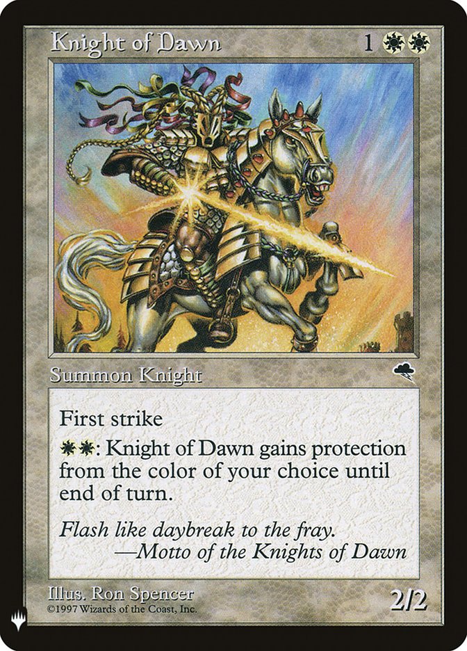 Knight of Dawn [Mystery Booster] (MB1 146)
