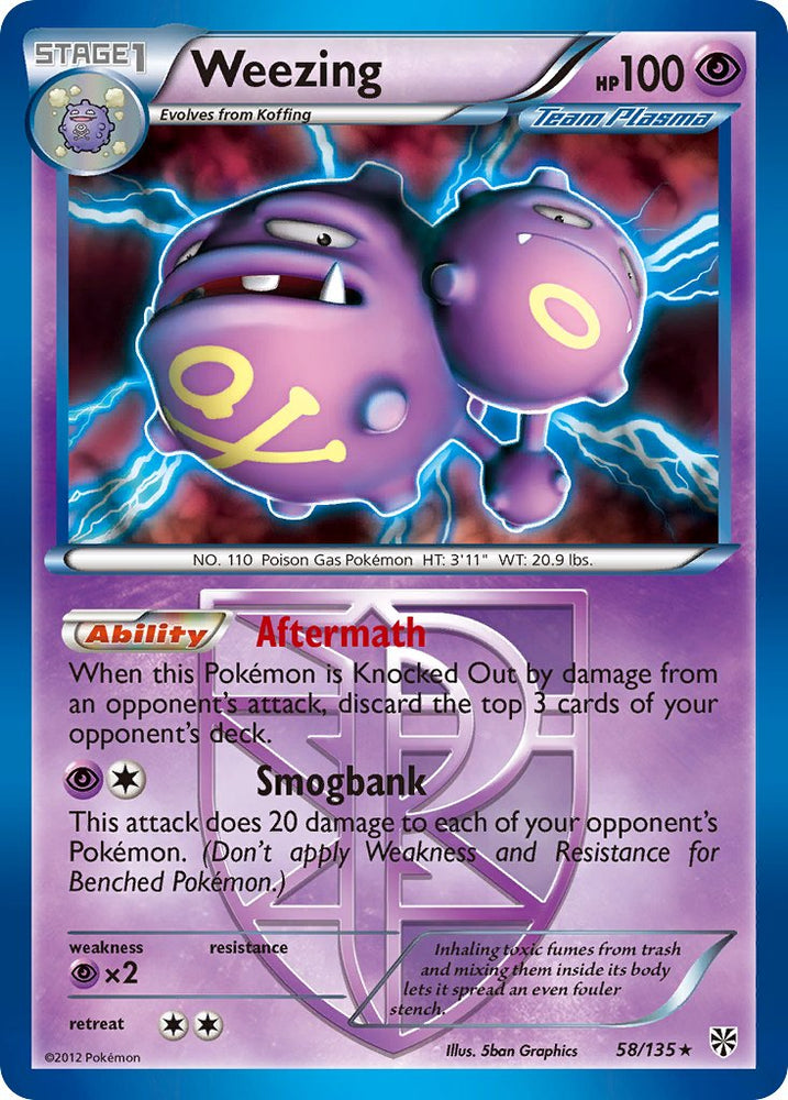 Weezing (BW Plasma Storm) (58/135) [Theme Deck Exclusives]