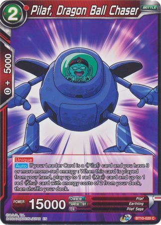 Pilaf, Dragon Ball Chaser [BT10-020]