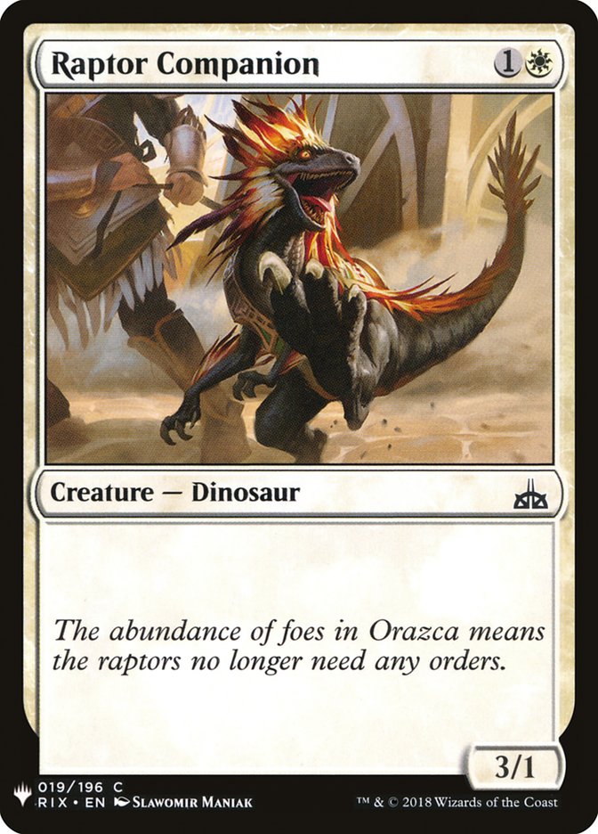 Raptor Companion [Mystery Booster] (MB1 205)