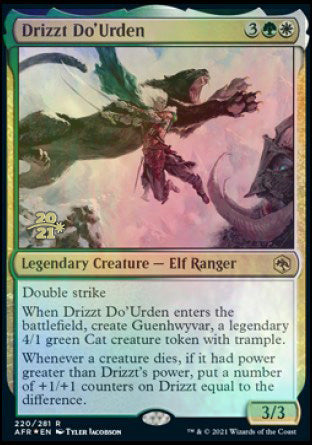 Drizzt Do'Urden [Dungeons & Dragons: Adventures in the Forgotten Realms Prerelease Promos] (PAFR 220)