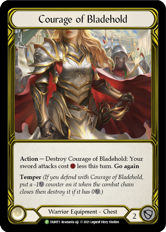 Courage of Bladehold [FAB073] (Promo)  Cold Foil