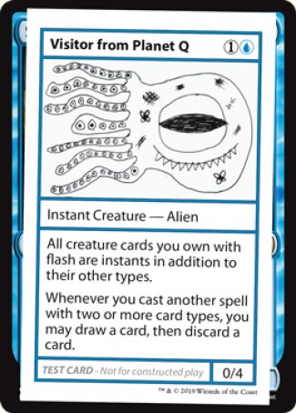 Visitor from Planet Q (2021 Edition) [Mystery Booster Playtest Cards] (CMB1 33)