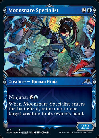 Moonsnare Specialist (Showcase Ninja) [Kamigawa: Neon Dynasty] (NEO 335)