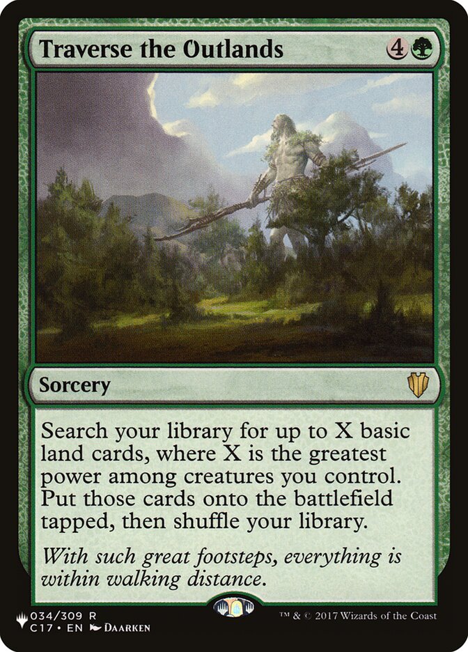 Traverse the Outlands [The List] (LC17 34)