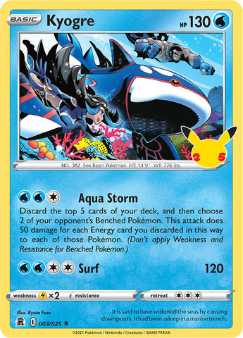 Kyogre (003/025) [Celebrations]