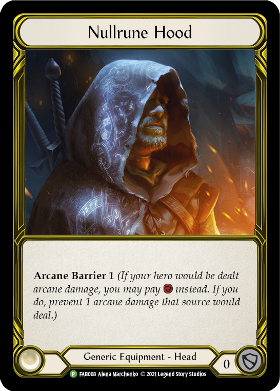 Nullrune Hood [FAB068] (Promo)  Cold Foil