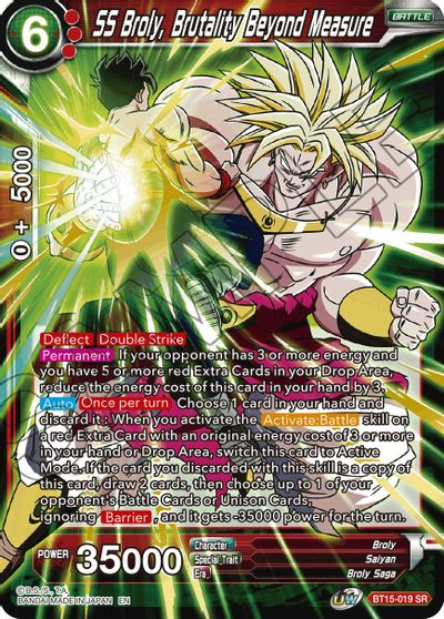 SS Broly, Brutality Beyond Measure [BT15-019]