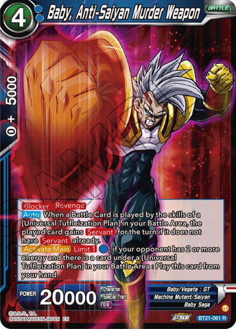 Baby, Anti-Saiyan Murder Weapon (BT21-061) [ZENKAI Series: Set 04]
