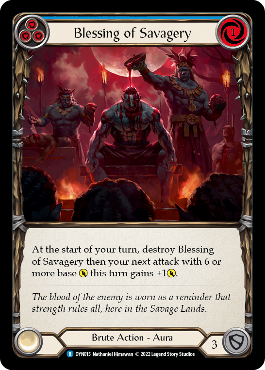 Blessing of Savagery [DYN015] (Dynasty)  Rainbow Foil