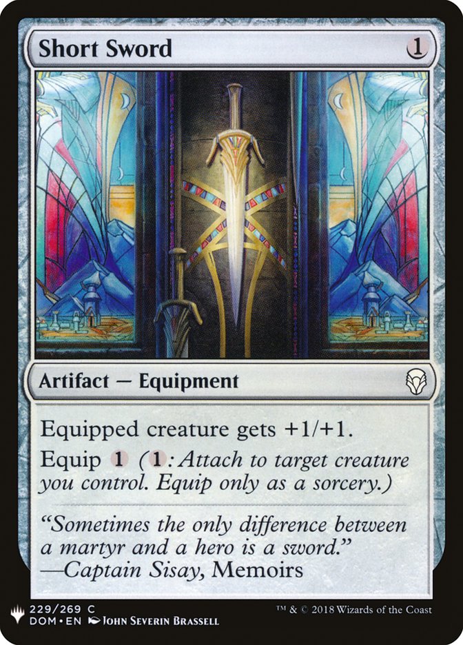 Short Sword [Mystery Booster] (MB1 1627)