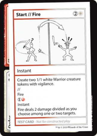 Start // Fire (2021 Edition) [Mystery Booster Playtest Cards] (CMB1 101)