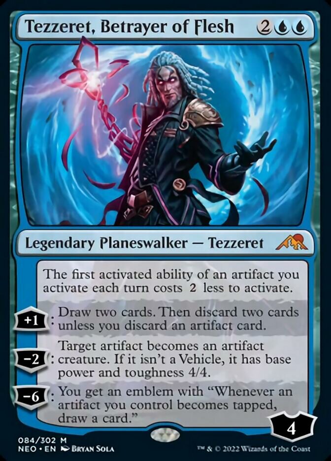 Tezzeret, Betrayer of Flesh [Kamigawa: Neon Dynasty] (NEO 84)