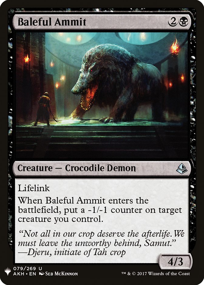 Baleful Ammit [Mystery Booster] (MB1 569)