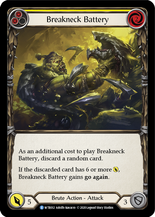 Breakneck Battery (Yellow) [WTR012] Unlimited Rainbow Foil
