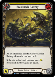 Breakneck Battery (Yellow) [WTR012] Unlimited Rainbow Foil