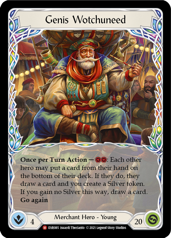 Genis Wotchuneed [EVR085] 1st Edition Rainbow Foil