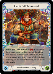 Genis Wotchuneed [EVR085] 1st Edition Rainbow Foil