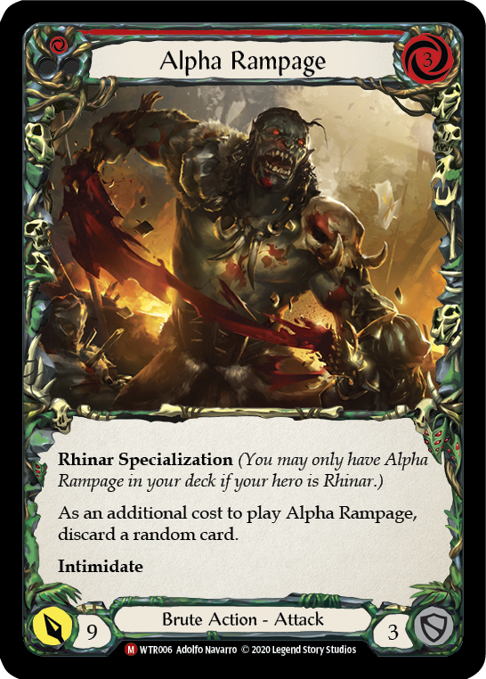 Alpha Rampage [WTR006] Unlimited Rainbow Foil