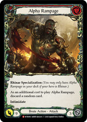 Alpha Rampage [WTR006] Unlimited Rainbow Foil
