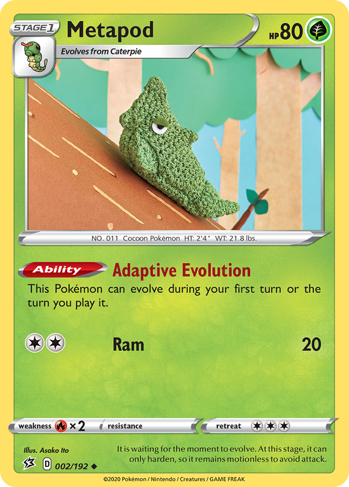 Metapod (2/192) [Sword & Shield: Rebel Clash]