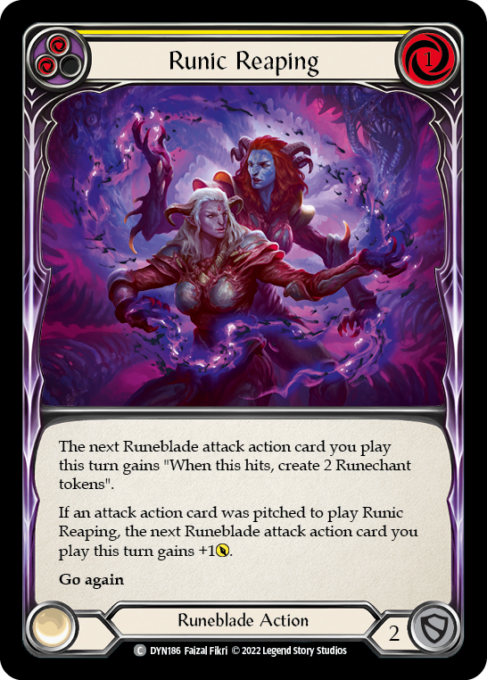 Runic Reaping [DYN186] (Dynasty)  Rainbow Foil