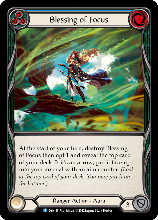 Blessing of Focus [DYN161] (Dynasty)  Rainbow Foil