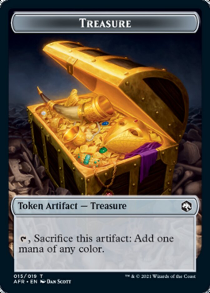 Treasure // Guenhwyvar Double-sided Token [Dungeons & Dragons: Adventures in the Forgotten Realms Tokens] (TAFR 15)