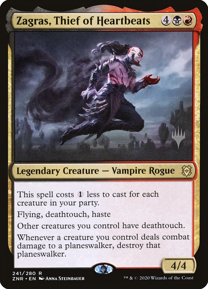 Zagras, Thief of Heartbeats (Promo Pack) [Zendikar Rising Promos] (PZNR 241P)