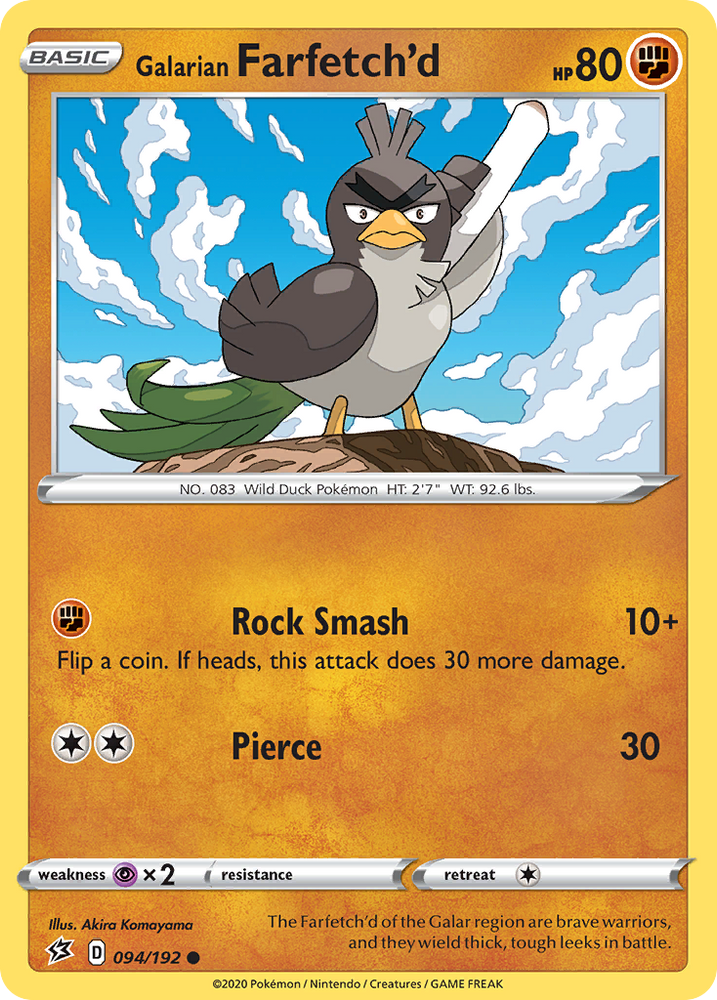 Galarian Farfetch'd (94/192) [Sword & Shield: Rebel Clash]