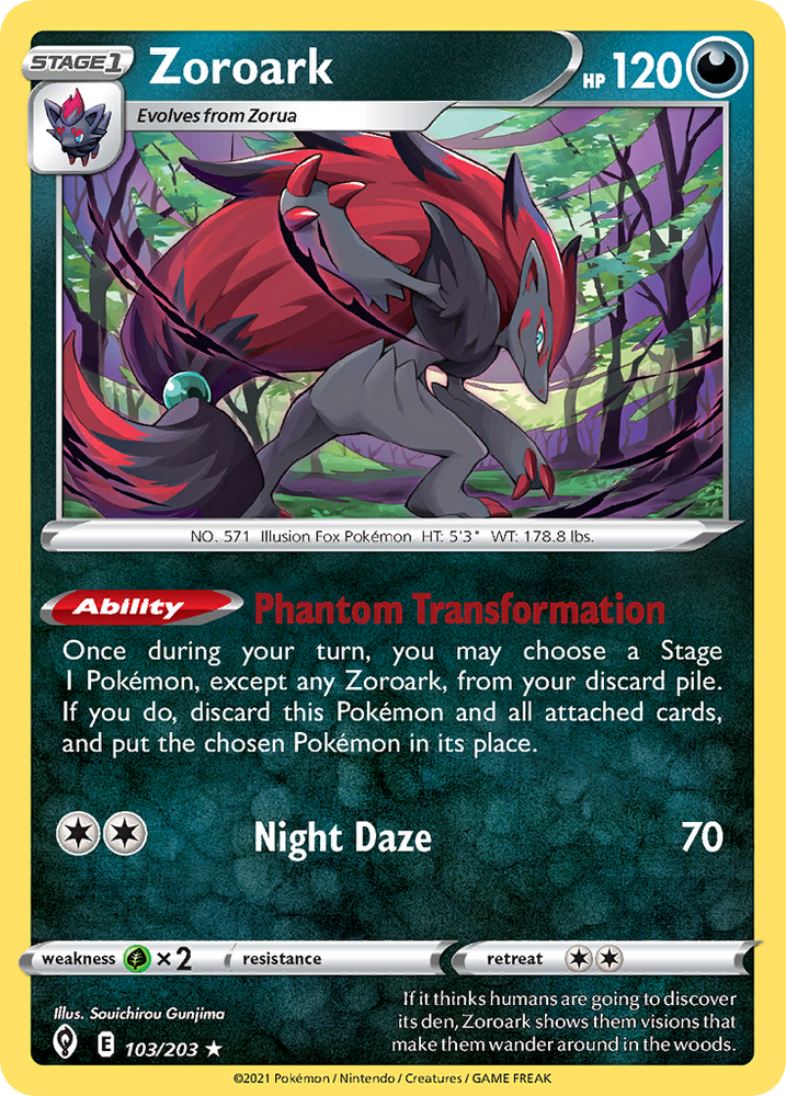 Zoroark (103/203) [Sword & Shield: Evolving Skies]