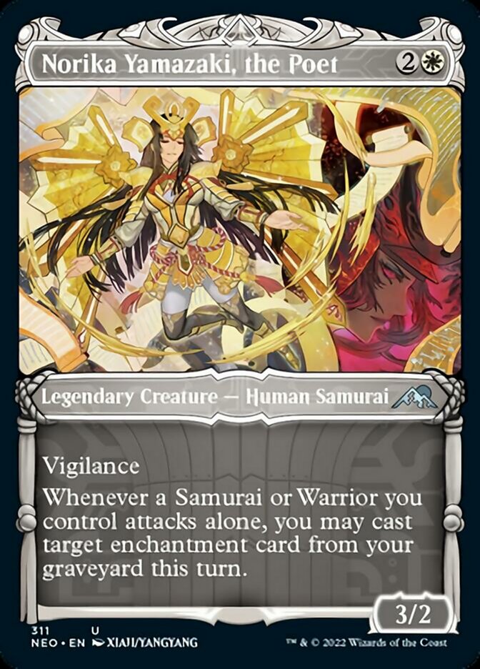 Norika Yamazaki, the Poet (Showcase Samurai) [Kamigawa: Neon Dynasty] (NEO 311)