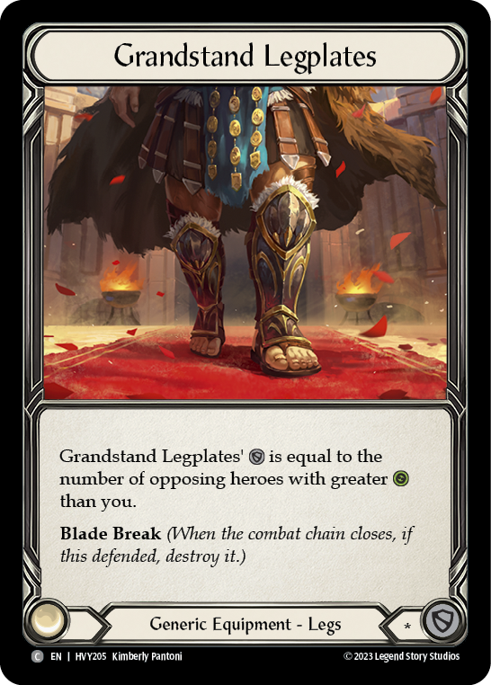 Grandstand Legplates [HBY205] (Heavy Hitters)